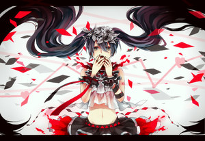 初音ミク,露脐,二息步行,歌姬计划,双马尾,VOCALOID