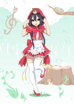 Cosplay,K-ON!,小红帽,中野梓,おくの氏,黑丝