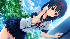 游戏CG,桐見ひかり,制服,海境涼
