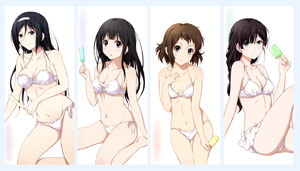 千反田える,氷菓,伊原摩耶花,十文字かほ