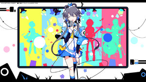 ideolo,乐器,洛天依,黑丝,双马尾,VOCALOID,徵羽摩柯