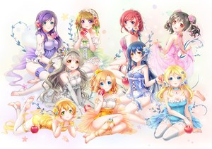 星空凛,LoveLive!,南小鸟,園田海未,黑丝,東條希,矢澤にこ