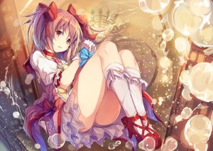fal_maro,鹿目まどか,kneehighs,魔法少女まどか☆マギカ,双马尾
