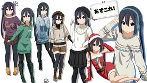 K-ON!,おくの氏,黑丝,双马尾