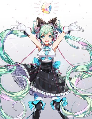 初音ミク,limobok,黑丝,VOCALOID,连衣裙