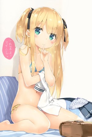 水着,萝莉,ぺこ,霜月ポトフ,泳装