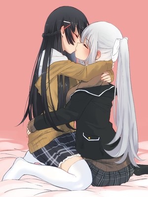 夢咲楓,Nijisanji,制服,黑丝,月ノ美兎,百合