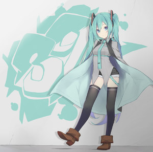FHang,初音ミク,黑丝,VOCALOID