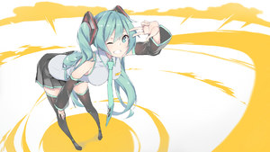 FHang,初音ミク,黑丝,VOCALOID
