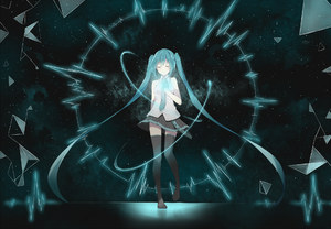 FHang,初音ミク,黑丝,VOCALOID