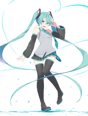 FHang,初音ミク,黑丝,VOCALOID