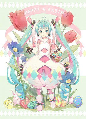 兽耳,Bodysuit,兔耳,EkitaKuro,初音ミク,VOCALOID