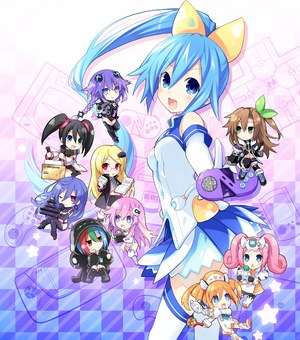 チビ,超次元游戏:海王星,アイリスハート,Nepgear,オレンジハート,圣紫之心,セガ・ハード・ガールズ,黑丝,つなこ
