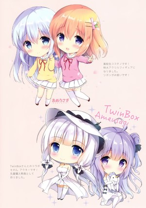 飴玉コン,碧蓝航线,チビ,保登心爱,光辉,香風智乃,制服,Stockings,黑丝,Unicorn