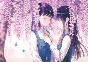 Hiten,蝴蝶,长发,连衣裙
