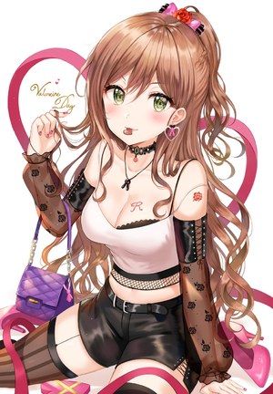 tokkyu,今井リサ,次世代少女乐队企划,bra,cleavage,Stockings,tattoo,黑丝,情人节