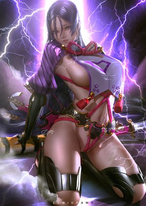 zumi,源頼光,Fate/GrandOrder,装甲,No-Bra,nopan,sexy