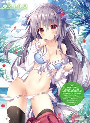 kinokonomi,水着,cleavage,泳装,黑丝,露点