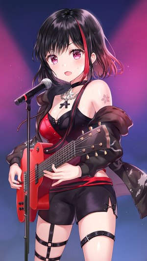 tokkyu,次世代少女乐队企划,cleavage,吉他,tattoo,TOKKYU,BanG_Dream!
